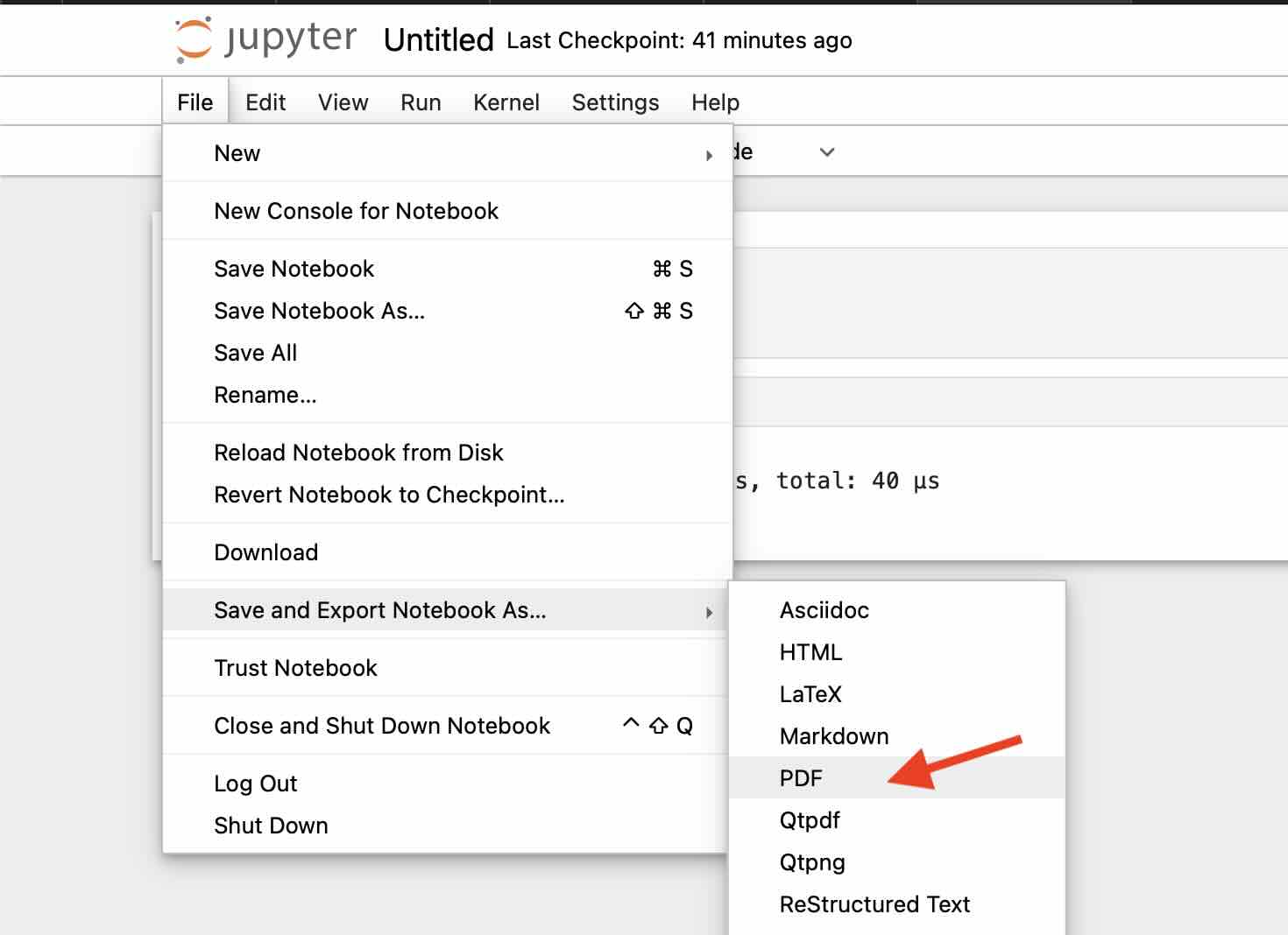 How to Convert Jupyter Notebook and Save as PDF